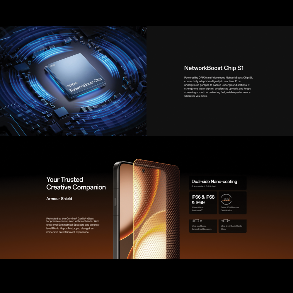 OPPO Find X9 Ultra 12GB+512GB/ 16GB+1TB | 6.82inch, LTPO AMOLED | 200MP Rear Camera | Qualcomm SM8850-AC Snapdragon 8 Elite Gen 5 (3 nm) | 7050mAh, Fast charging 100W wired