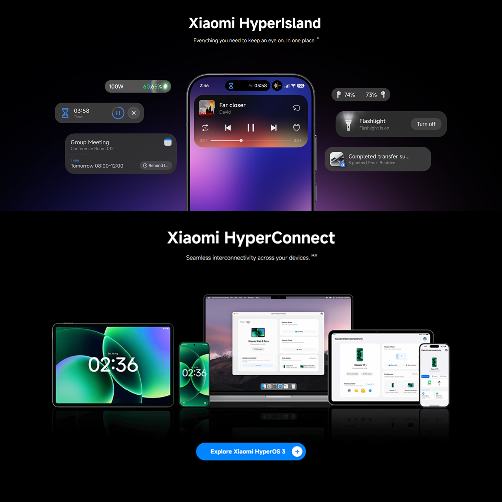 Xiaomi 17 12GB+512GB/12GB+256GB | 6.3", LTPO AMOLED | 50MP Rear Camera | Qualcomm SM8850-AC Snapdragon 8 Elite Gen 5 (3 nm) | Li-Po 6330mAh