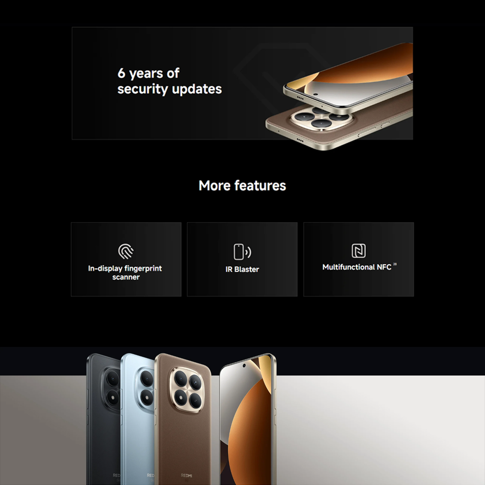 Xiaomi REDMI Note 15 Pro+ 5G 12GB+256GB/12GB+512GB | 6.83", AMOLED | 200MP Rear Camera | Qualcomm SM7635-AC Snapdragon 7s Gen 4 (4 nm) | Li-Po 6500mAh