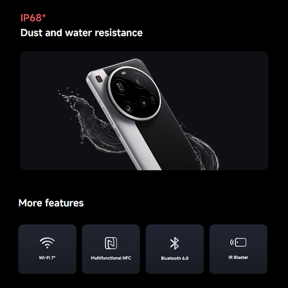 Xiaomi 15 Ultra 16GB+512GB/ 16GB+1TB | Qualcomm SM8750-AB Snapdragon 8 Elite (3 nm) | 6.73 inches, LTPO AMOLED | 200MP Camera | Li-Po 5410 mAh, 90W HyperCharge