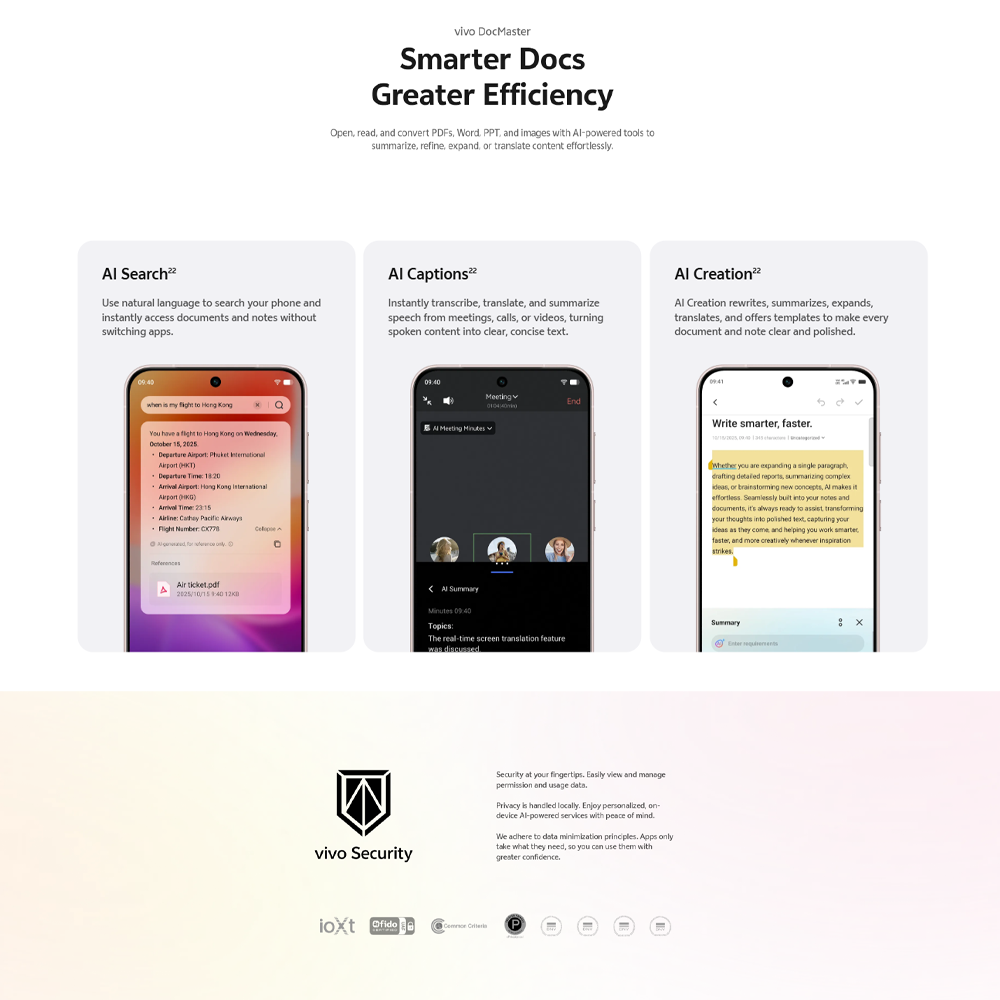 vivo X300 5G 12GB+256GB / 16GB+512GB | 6.31-inch | 200MP Rear Camera | Mediatek Dimensity 9500 (3 nm) | Dual SIM | Li-Po 6040 mAh