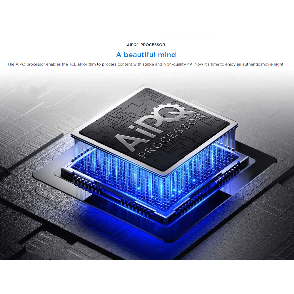 TCL 55" P655 4K UHD Google TV 55P655 | AiPQ Processor | Dynamic Color Enhancement | Dolby Audio | T-SCREEN | Bezel-less