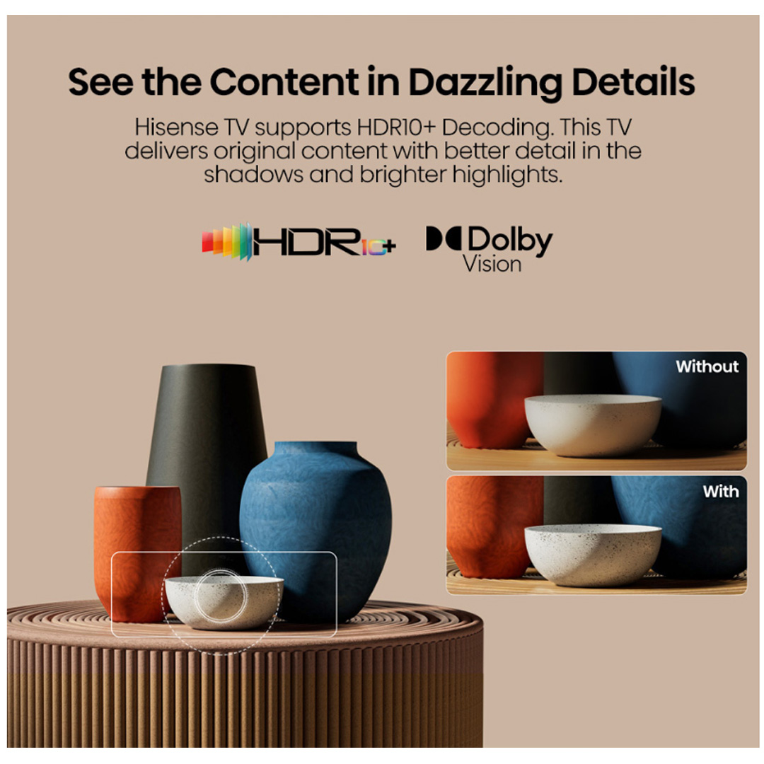 HISENSE 50" / 55" / 65" / 75" 4K UHD Google TV | 50A6500K / 55A6500K / 65A6500K / 75A6500K | Smooth Motion | Pixel Tunning | Voice Control | Google TV with 2 Year Warranty