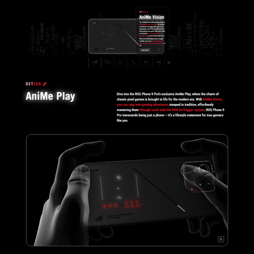 ASUS ROG Phone 9 Pro Edition 24GB+1TB |  Qualcomm Snapdragon 8 Gen 3 | Li-Po 5500 mAh | 6.78 inch, SAMSUNG Flexible AMOLED