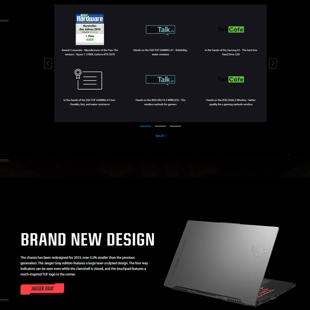 ASUS TUF Gaming A15  Laptop FA507N-ULP120W/ FA507N-ULP138W | AMD Ryzen 7 7735HS | 8GB+512GB SSD | 15.6-inch FHD | Windows 11 | Laptop with 2 Years Warranty