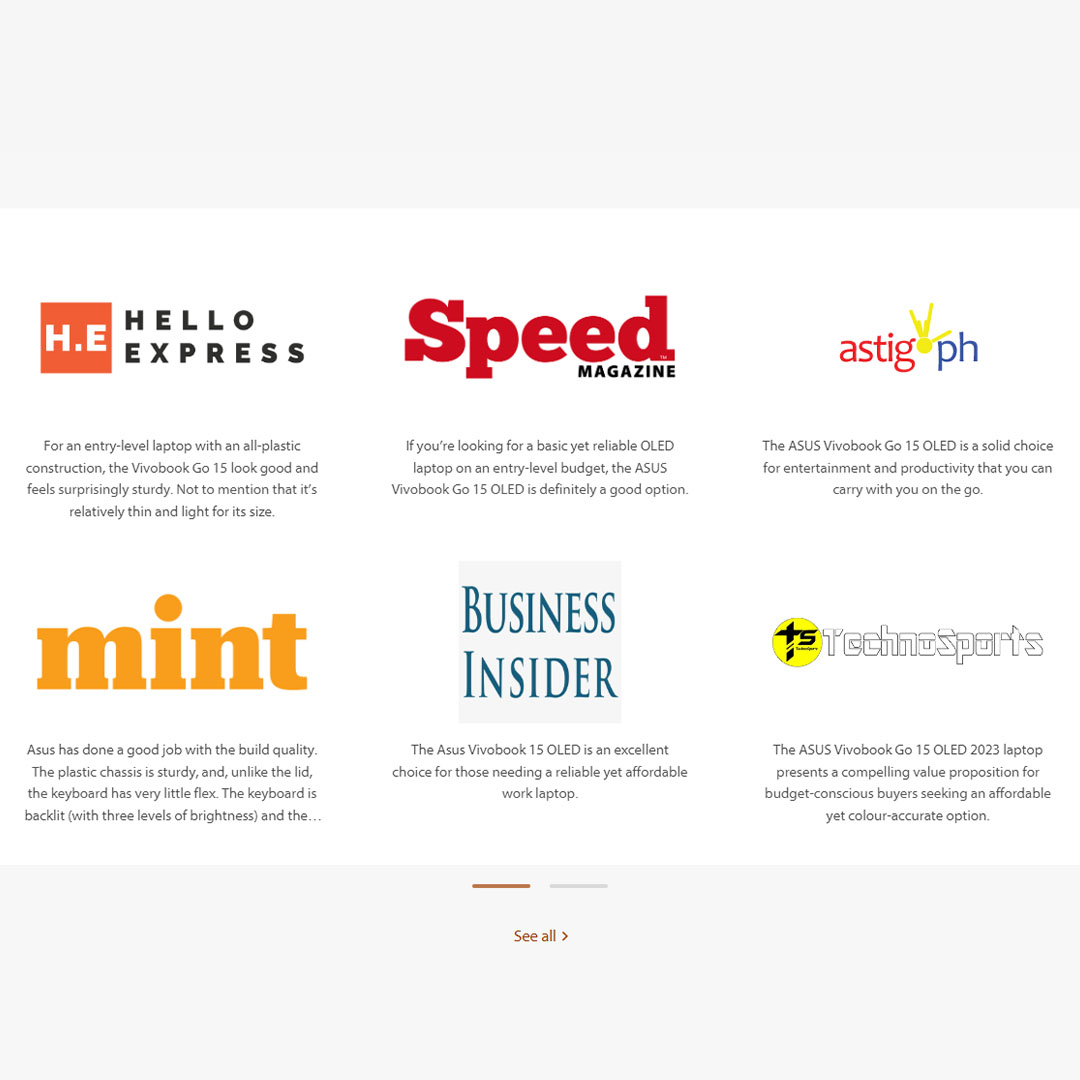 ASUS Vivobook Go 15 Laptop E1504F-ANJ466WS (8GB+512GB SSD) | Up to AMD Ryzen™ 5 7520U Mobile Processor | ASUS WiFi Master | 180° hinge for diverse usage | Laptop with 2 Year Warranty