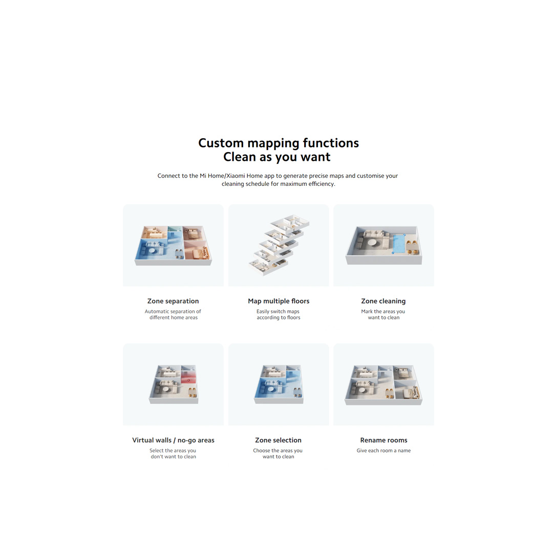 Xiaomi 45W Robot Vacuum S10 B106GL | 4000Pa Powerful Suction Fan Blower | LDS Laser Navigation System | Up to 130 Minutes of Battery Life | Vacuum with 1 Year Warranty