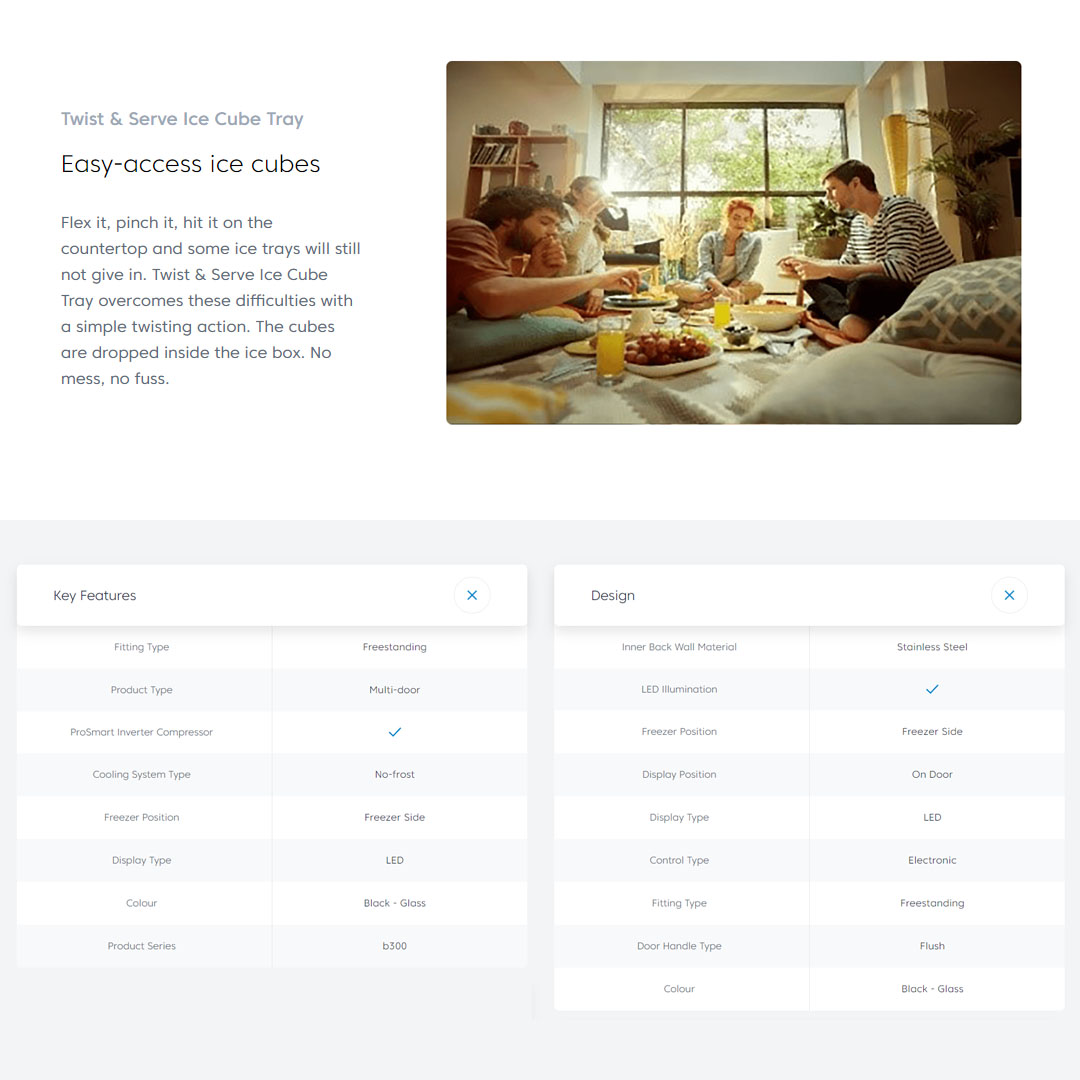 Beko 563L Side by Side ProSmart Inverter Refrigerator GNO563E40HFGBMY/GNO563E40HFKMY  | HarvestFresh | Led Illumination | Safety Glass | Twist & Serve Ice Cube Tray | Refrigerators with 2 Year Warranty