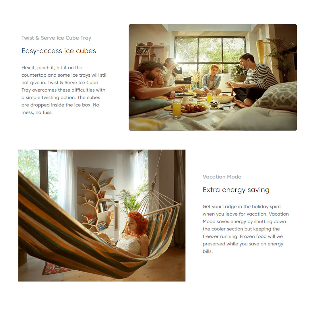 Beko 646L Side by Side ProSmart Inverter Refrigerator GNO62251XPMY | CoolRoom | Led Illumination | Safety Glass | Twist & Serve Ice Cube Tray | Vacation Mode | Eco Function | Refrigerators with 2 Year Warranty