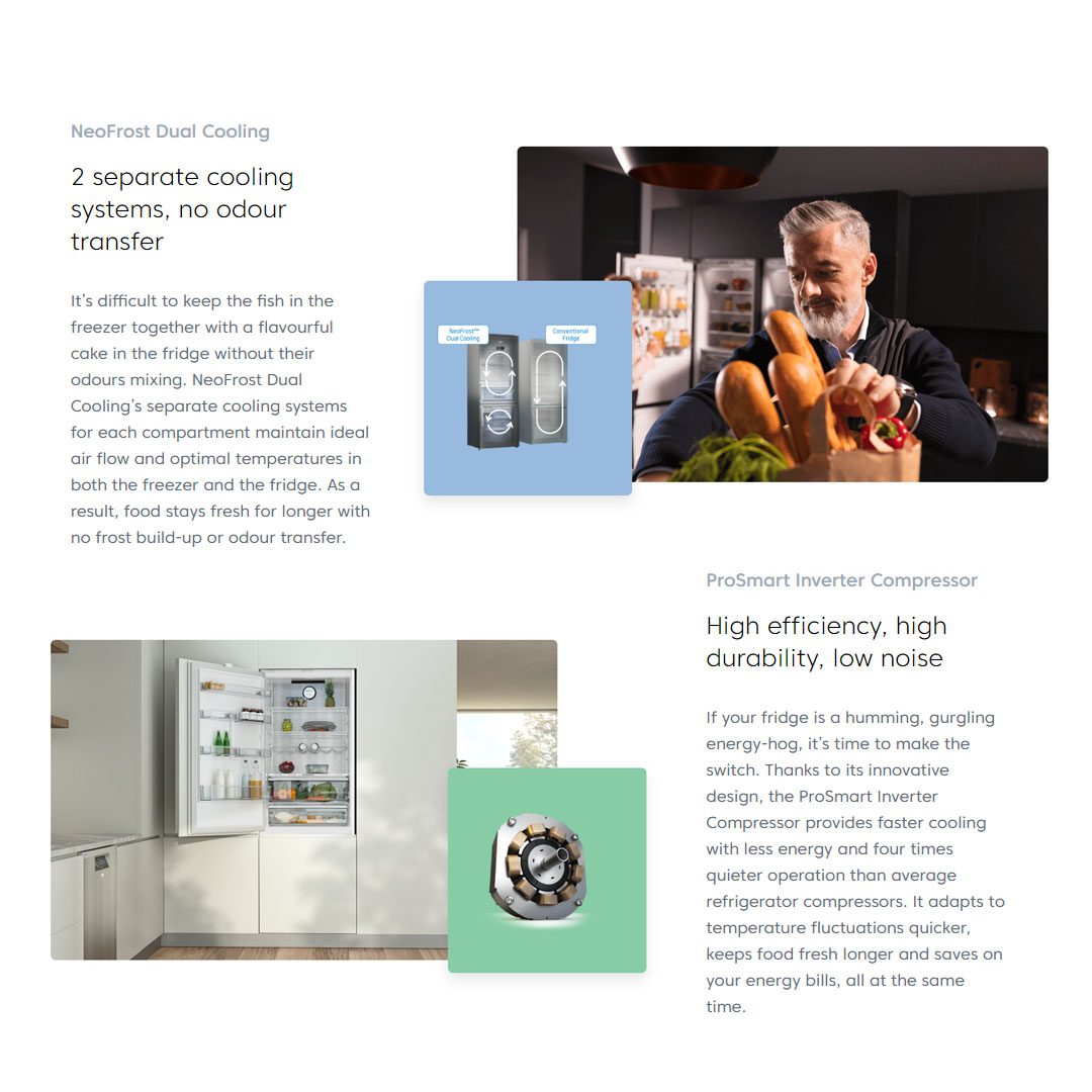 Beko 2 Door Top Mount ProSmart Inverter Refrigerator RDNT231I50VZS/RDNT271I50VZS | EverFresh+ | Active Fresh Blue Light | NeoFrost Dual Cooling | ProSmart Inverter Compressor | Refrigerator with 2 Years General Warranty & 12 Years Motor Warranty