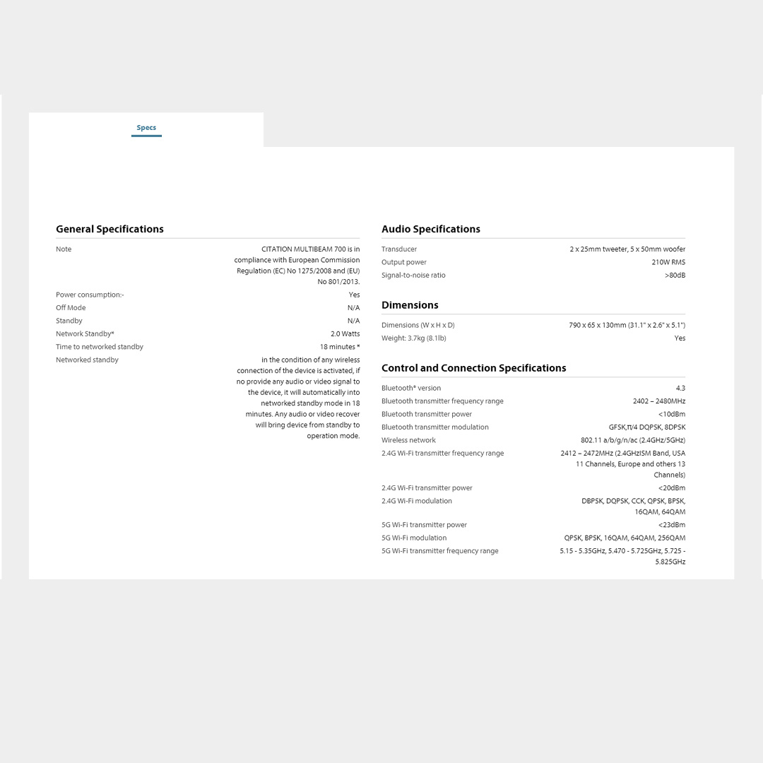 harman kardon 210W Compact Soundbar with MultiBeam Surround Sound Citation MultiBeam 700 | Plug and Play | Easy Access | Intuitive Controls | Soundbar with 1 Year Warranty