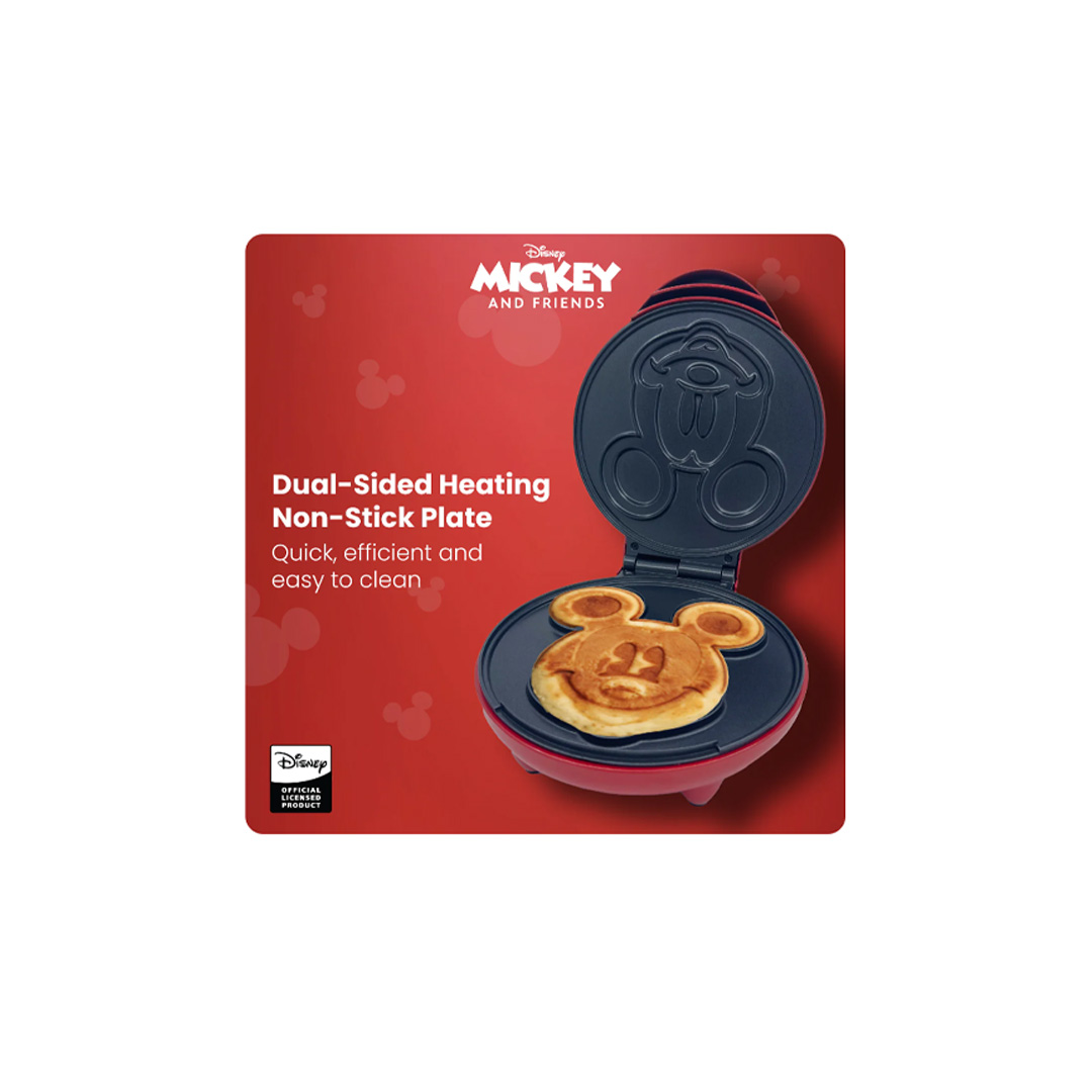 Russell Taylors Disney Mickey And Friends Waffle Maker D8 | 1200W Power | Non Stick Surface | Mickey Mouse Shaped Waffle | Waffle Maker with 2 Year Warranty