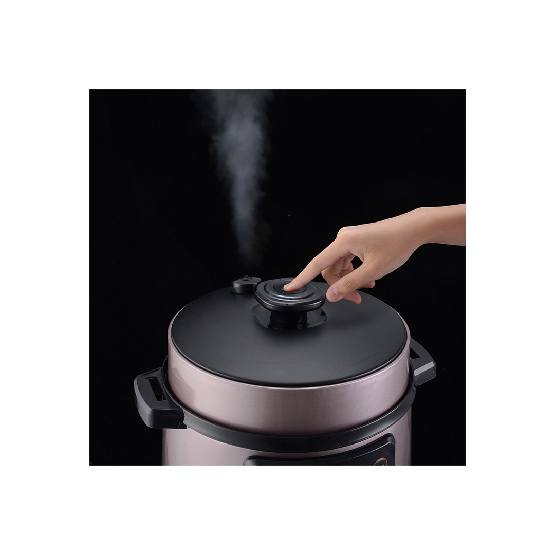 ELBA 6L Electric Pressure Cooker EPC-N6082(BR) | 1000W | Variety Cooking Programs | Quick Boil Technology | Multi Safety Device | Pressure Cooker with 1 Year Warranty