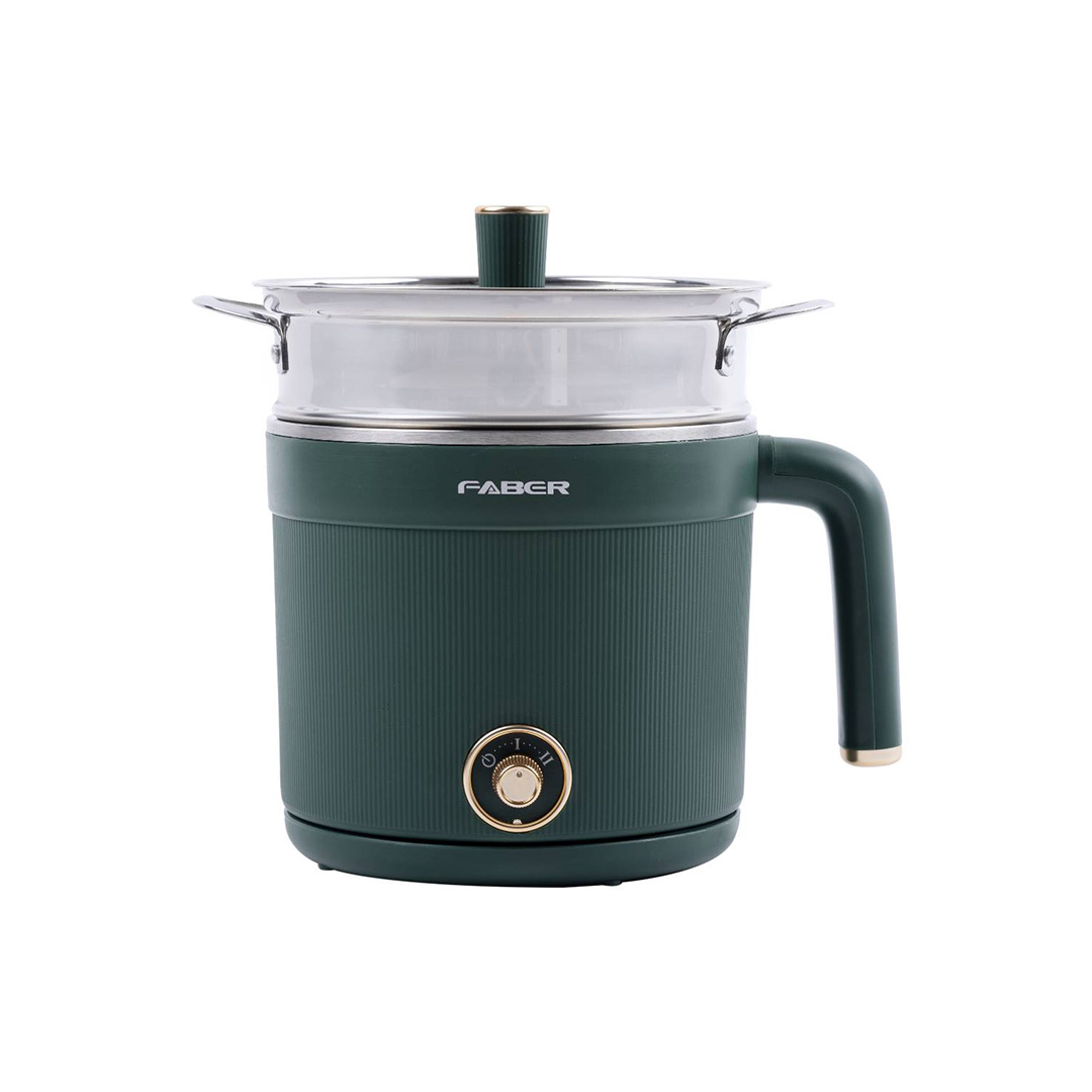 FABER 1.2L Retro Series Handy Multi Cooker FMC R1222 | Boil-Dry Protection | Safety Cut-Off Operation | Indicator Light | Multi Cooker with 1 Year Warranty