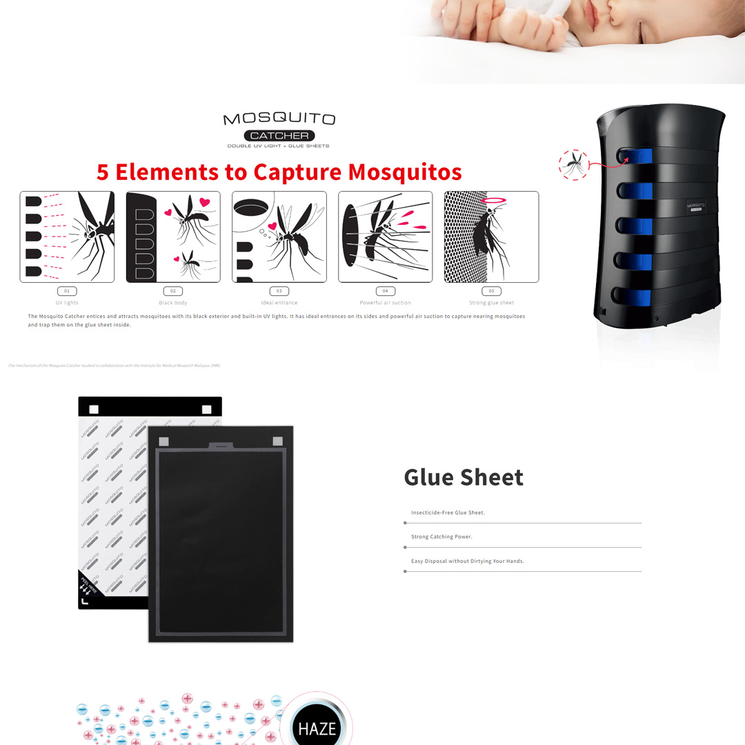 SHARP 40m² Plasmacluster Technology Air Purifier with Mosquito Catcher FPGM50LB | 100% Harmless Safe | Sound Protection | Haze Mode | Anti-Dust Mode | Clean Ion Shower | Auto Restart | Air Purifier with 1 Year Warranty