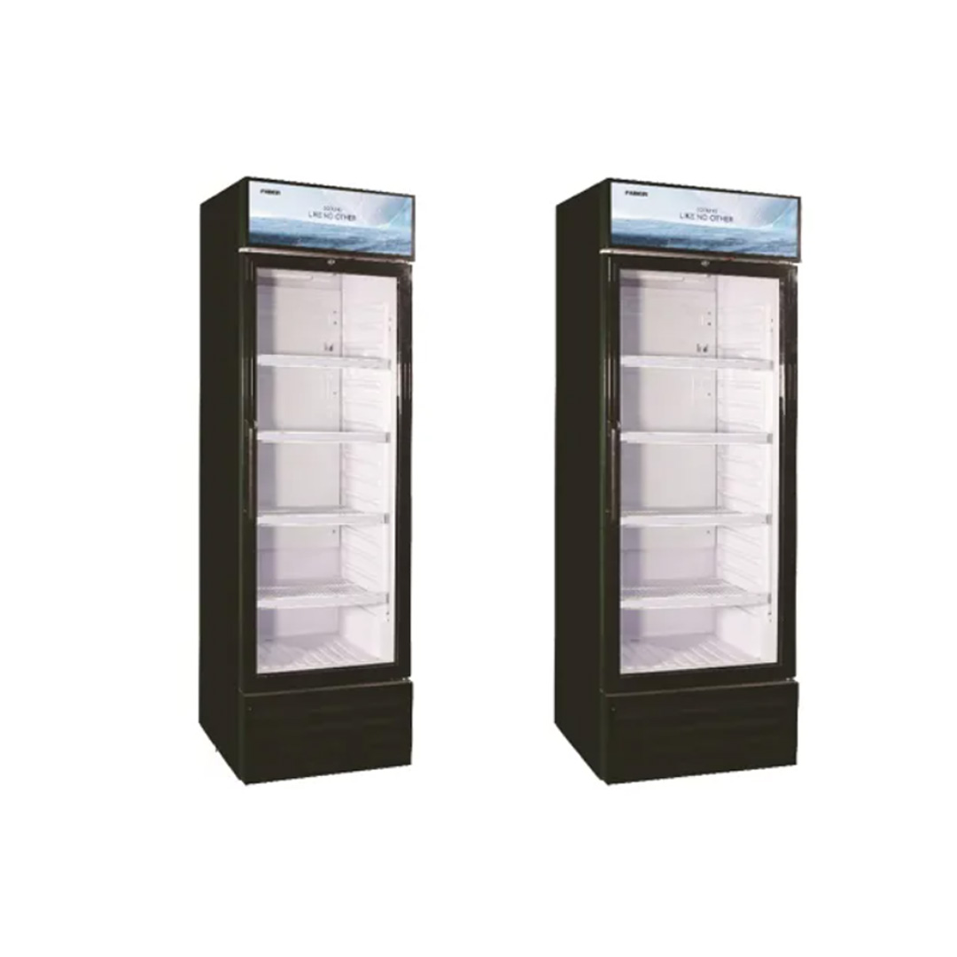 FABER 390L/500L 1 Door Showcase | FRESCO SC-598H / FRESCO SC-398H | Double Layer Transparent Door | Jumbo Pocket | Showcase Door with 1 Year Warranty
