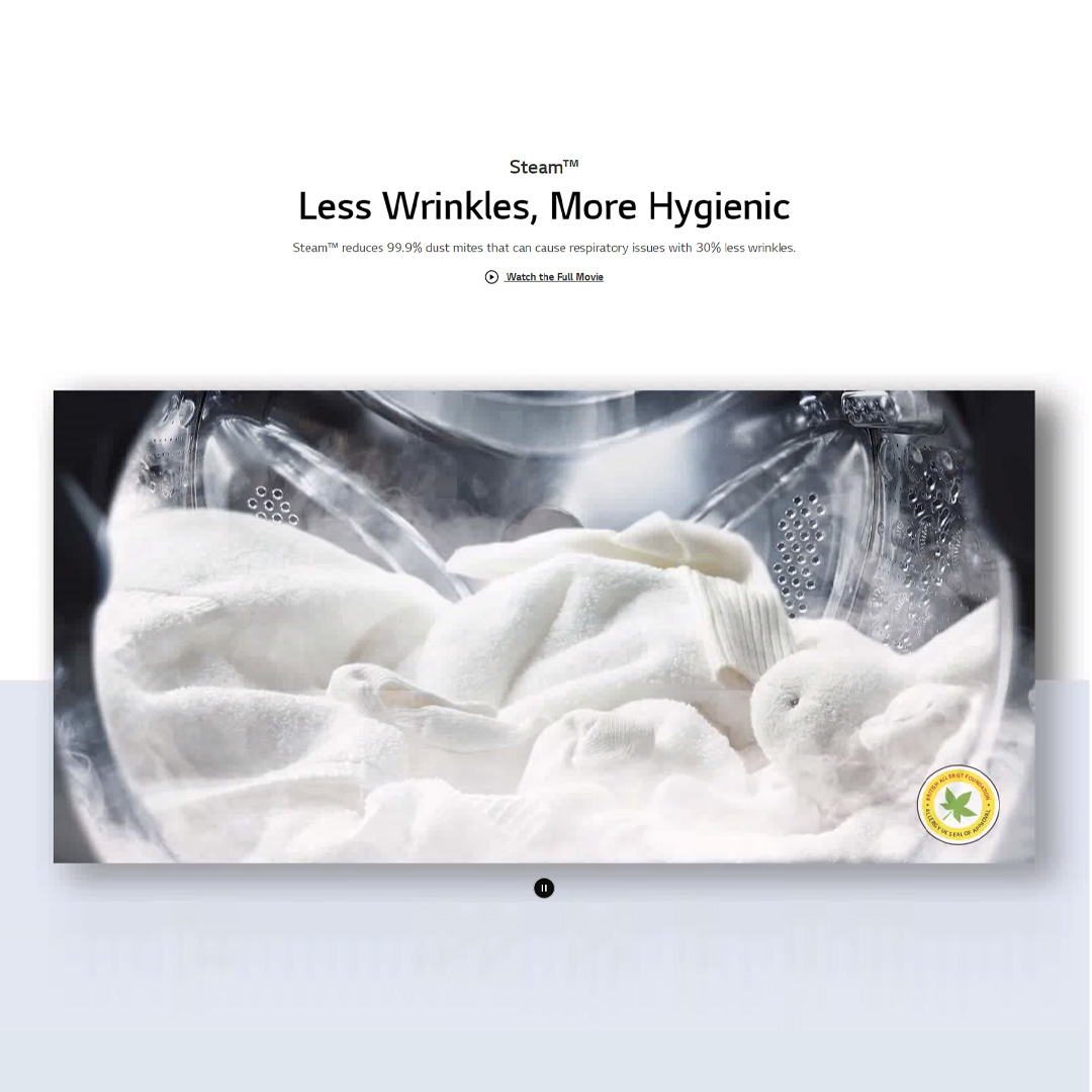 LG 12KG Front Load Washer with AI Direct Drive and TurboWash 360 FV1412S3B | Steam™ | Smart Control | Bigger Capacity | Washer with 1 Year Warranty