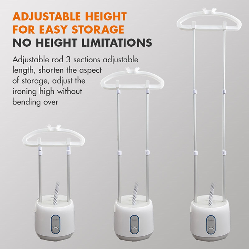 Gaabor 2000W Garment Steamer GS2000M-WH04A | Multi-Speed Steam Adjustment | Easy switching | Oversized water tank | 1  Year General Warranty