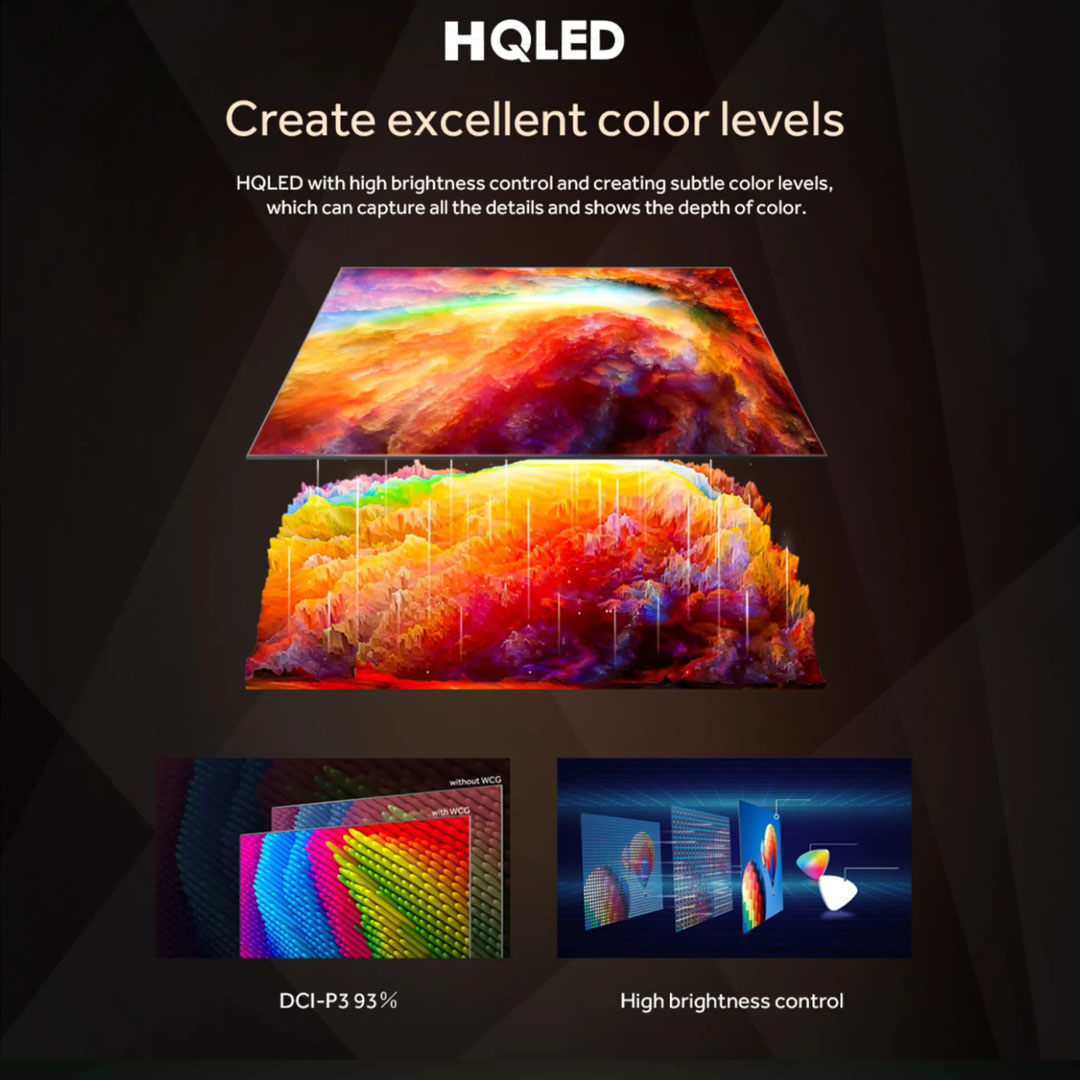 HAIER 50"/75" 4K UHD Google HQLED TV H50P750UX/H75P750UX | Google Tv |  Dolby Vison & Dolby Atmos |  HQLED |  Smart TV with 2 Year Warranty