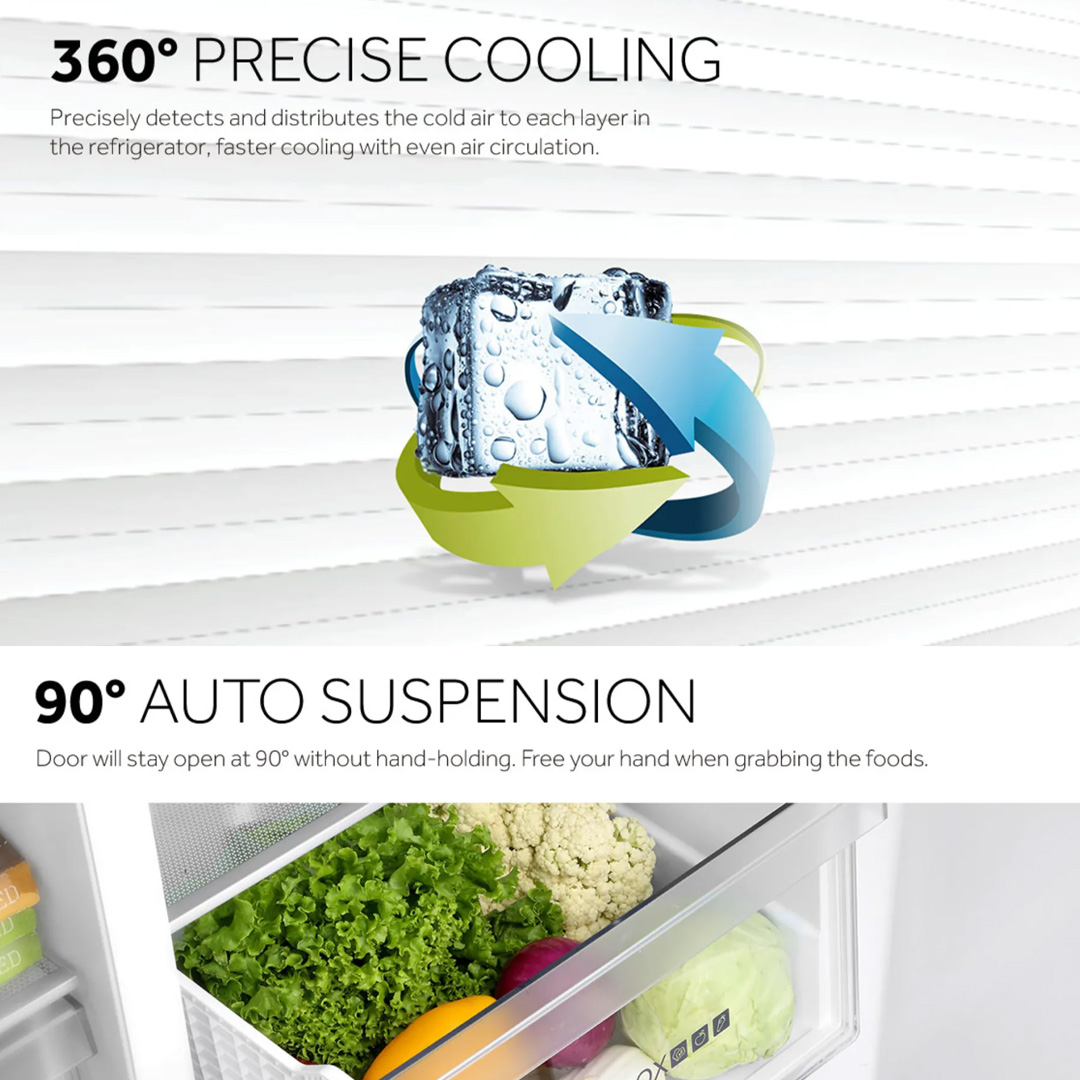 HAIER 510L 4 Doors Twin Inverter Refrigerator HRF-510GB/HRF-510MG | Immersive Touch Screen | Big Flexible Box | 360° Precise Cooling | LED Lighting | Save Energy | Eco Friendly Refrigerant | Refrigerators with 2 Year Warranty