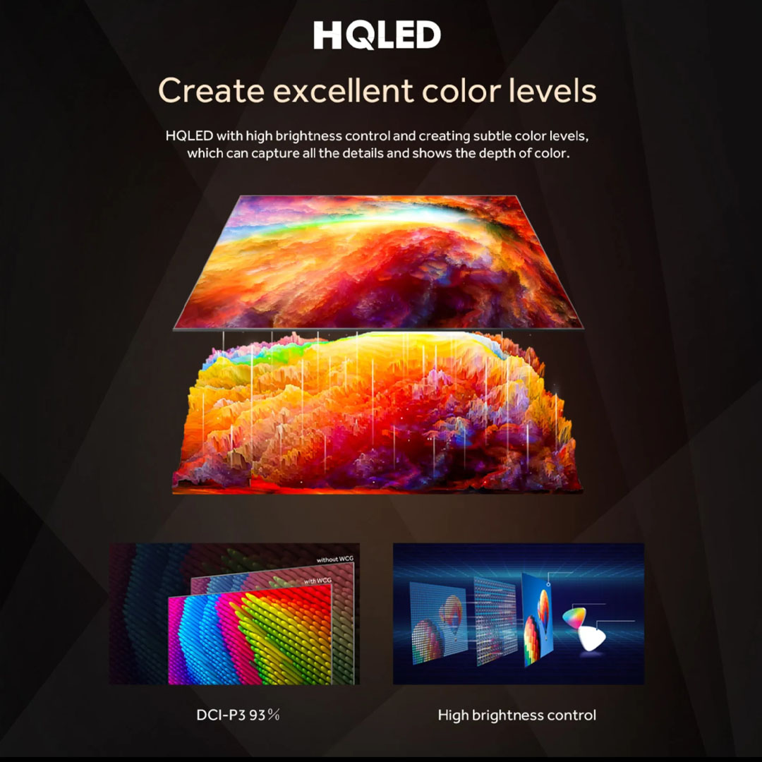 HAIER 55"/65" 4K UHD Google HQLED TV H55S900UX/H65S900UX | Dolby Vison & Dolby Atmos | 4K HDR | Google TV | Aero H-Stand | Smart Television with 3 Years Warranty