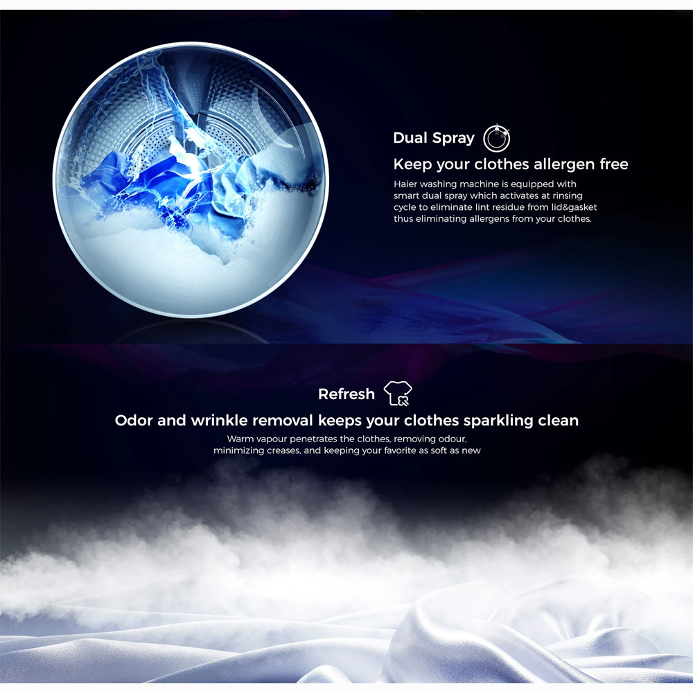 HAIER 12KG Heat Pump Dryer HD120-AR959S8 | Reversible Tumble | Sensor Dry | Heat Pump Technology