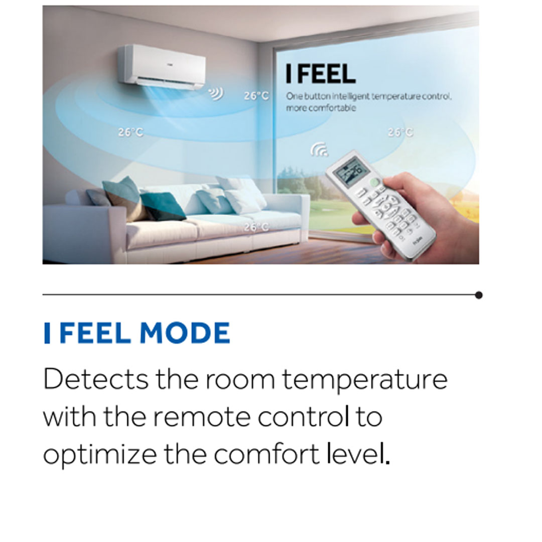 HAIER 2HP R32 Smart Inverter Wall Mount Air Conditioner (Indoor) HSU-19VQB23 / HSU-19VQB23 | Smart-Clean | Eco Mode | Energy Saving | Air Conditioner with 3 Year Warranty