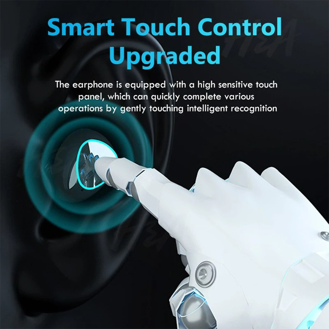 ZSB M10 TWS Bluetooth Wireless Earbuds | Smart Touch Control | IPX7 Waterproof | Sweat-Proof | HD LED Power Display | Earbuds with 3 Month Warranty