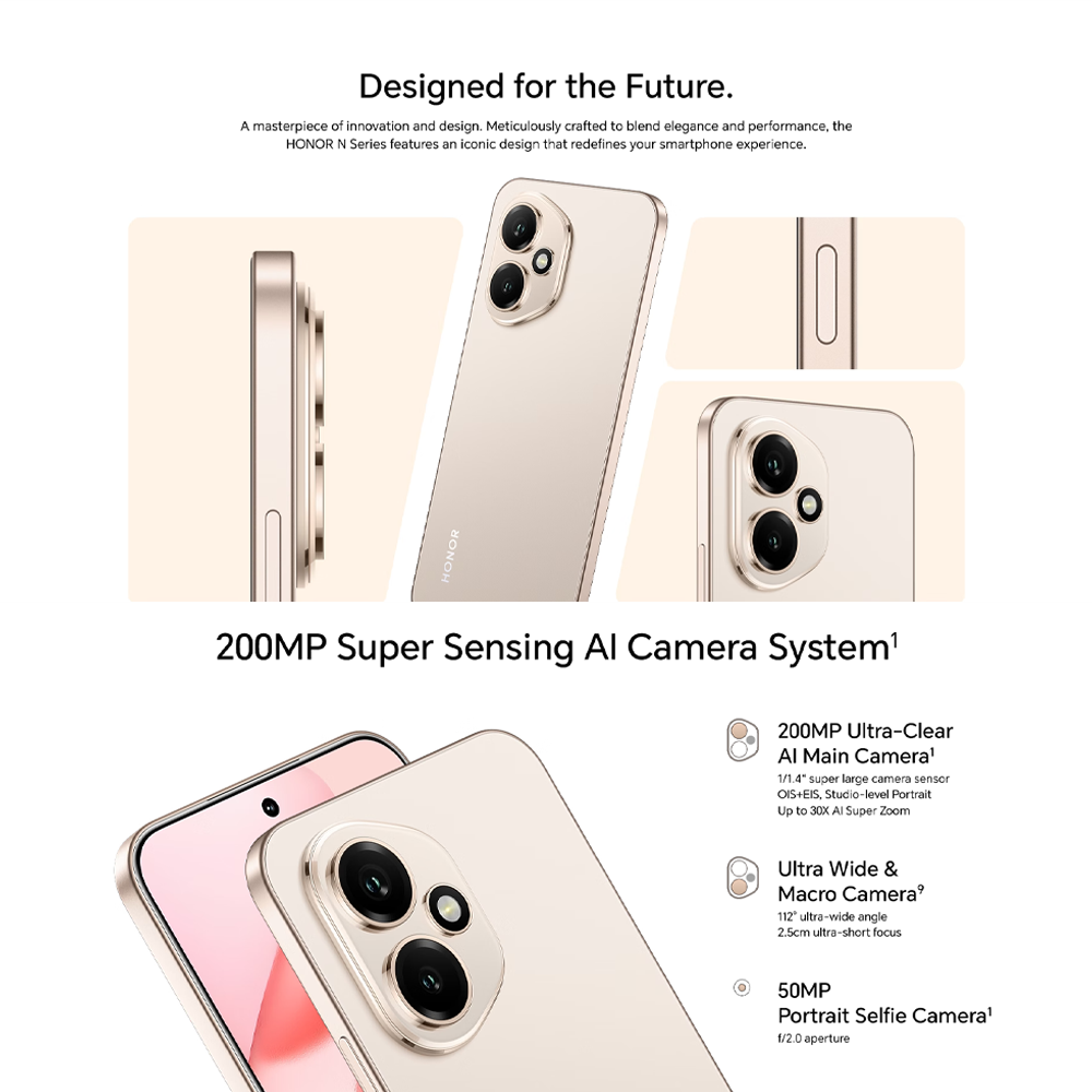 HONOR 400 12GB+256GB/ 12GB+512GB | 200MP Main Camera | 6.55 inch | Qualcomm SM7550-AB Snapdragon 7 Gen 3 (4 nm) | Li-Po 6000 mAh,Fast charging 80W