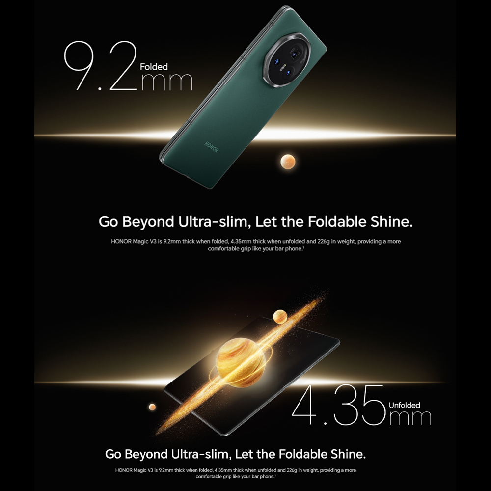 HONOR Magic V3 12GB+12GBGB+512GB | MagicOS 8.0.1 | 7.92 inch, Foldable OLED | Dual SIM