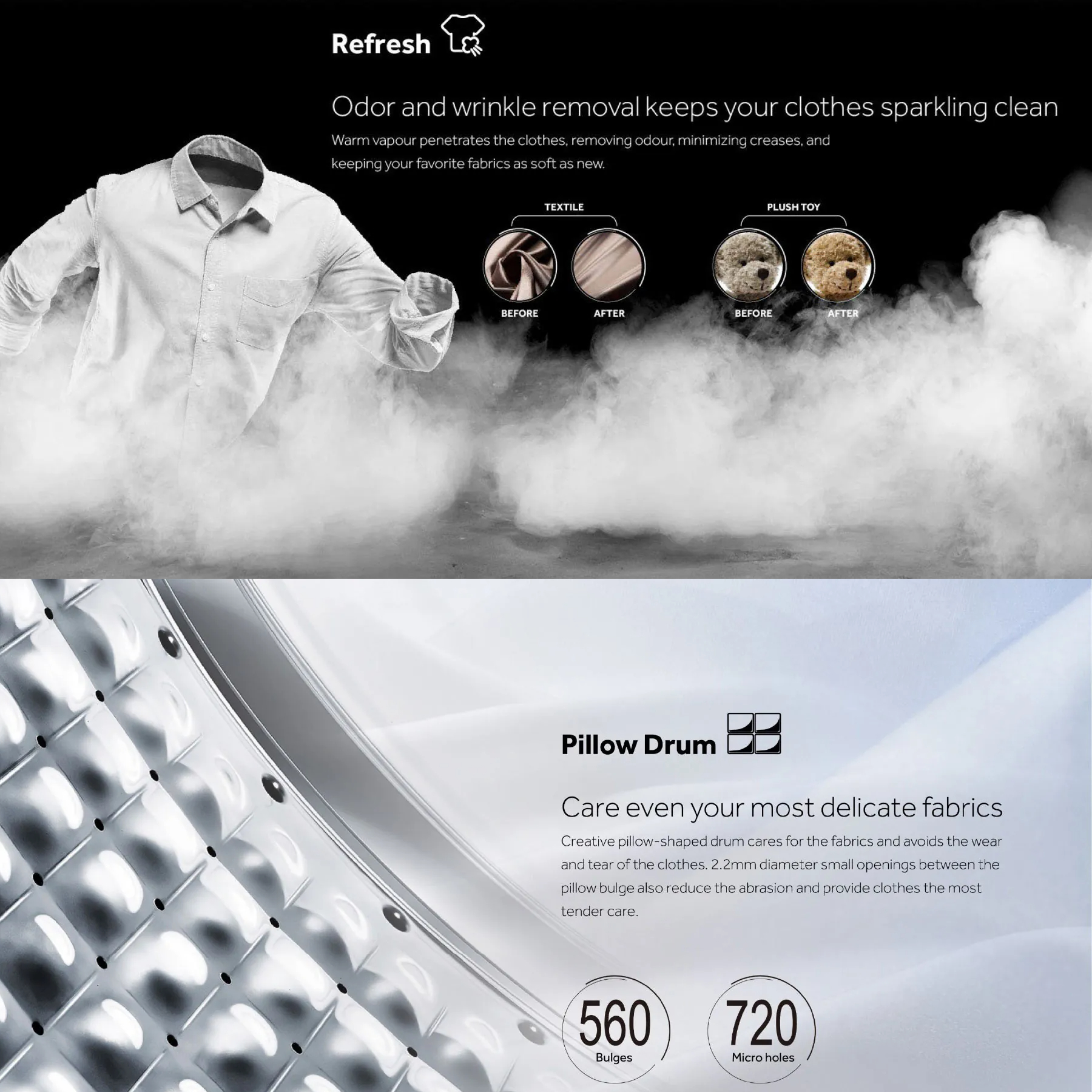 HAIER 10.5KG Front Load Inverter Washing Machine HW105-BP1239S8 | Super Inverter  | Hygiene Care | Refresh | Washing Machine with 2 Year Warranty• Hygiene Care • Flat Panel Design • BLDC Inverter • Hijab Mode