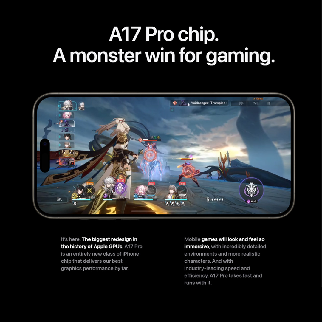 (Pre-Order Until 22.09.2023)  Apple iPhone 15 Pro Max | 6.7" Super Retina XDR OLED Display | 48MP Main Camera | A17 Pro Chip | Always-On Display | Crash Detection | Smartphone With 1 Year Warranty