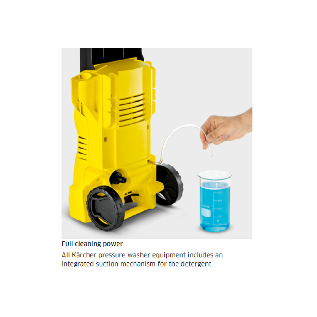 Karcher 100 bar Pressure Washer K 2.050 | High-Pressure Hose | Integrated Water Filter | Hooked on Tidiness | Pressure Washer with 1 Year Warranty