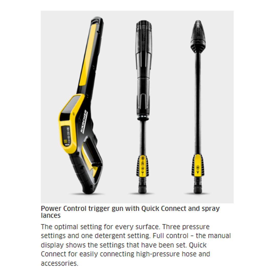 Karcher 145 Bar Pressure Washer K 5 Power Control | Home and Garden App | High-Pressure Gun | Vario Power | Pressure Washer with 1 Year Warranty