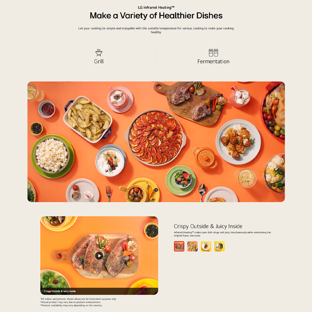 LG 25L NeoChef Smart Inverter Grill Microwave Oven MH6535GIS | Smart Inverter | EasyClean | Fast Cooking