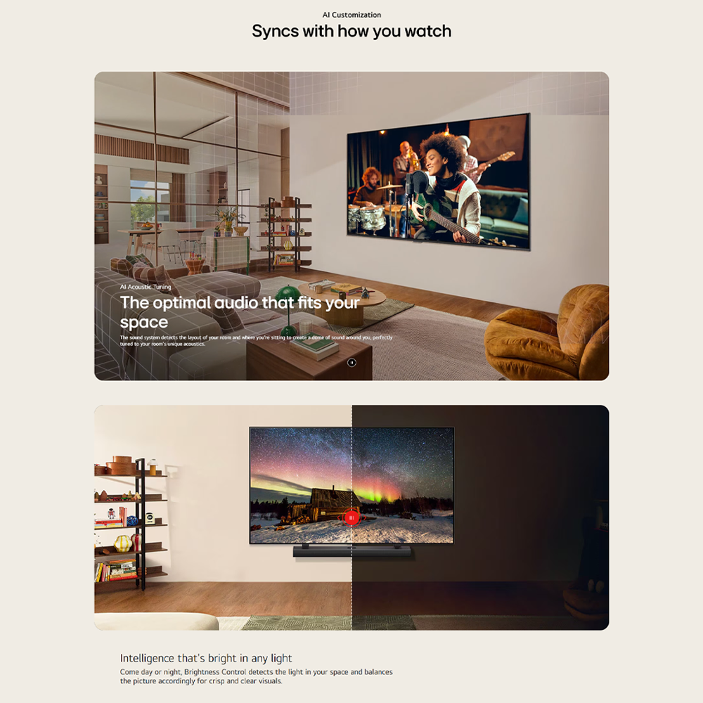 LG 55"/65"/75" QNED80 AI 4K UHD LED Smart TV QNED80TSA | 4K Upscaling | Dynamic Tone | HDR10 / HLG Mapping | AI Sound Pro