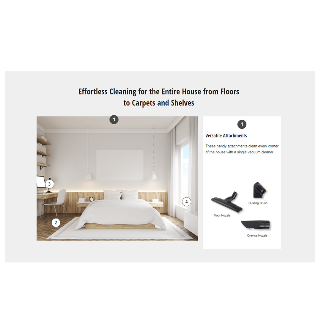 Panasonic 1600W Cyclone Bagless Canister Vacuum Cleaner MC-CL601AV47 | Advanced 5-layer Filtration System | Dual Handle | Vacuum with 1 Year Warranty