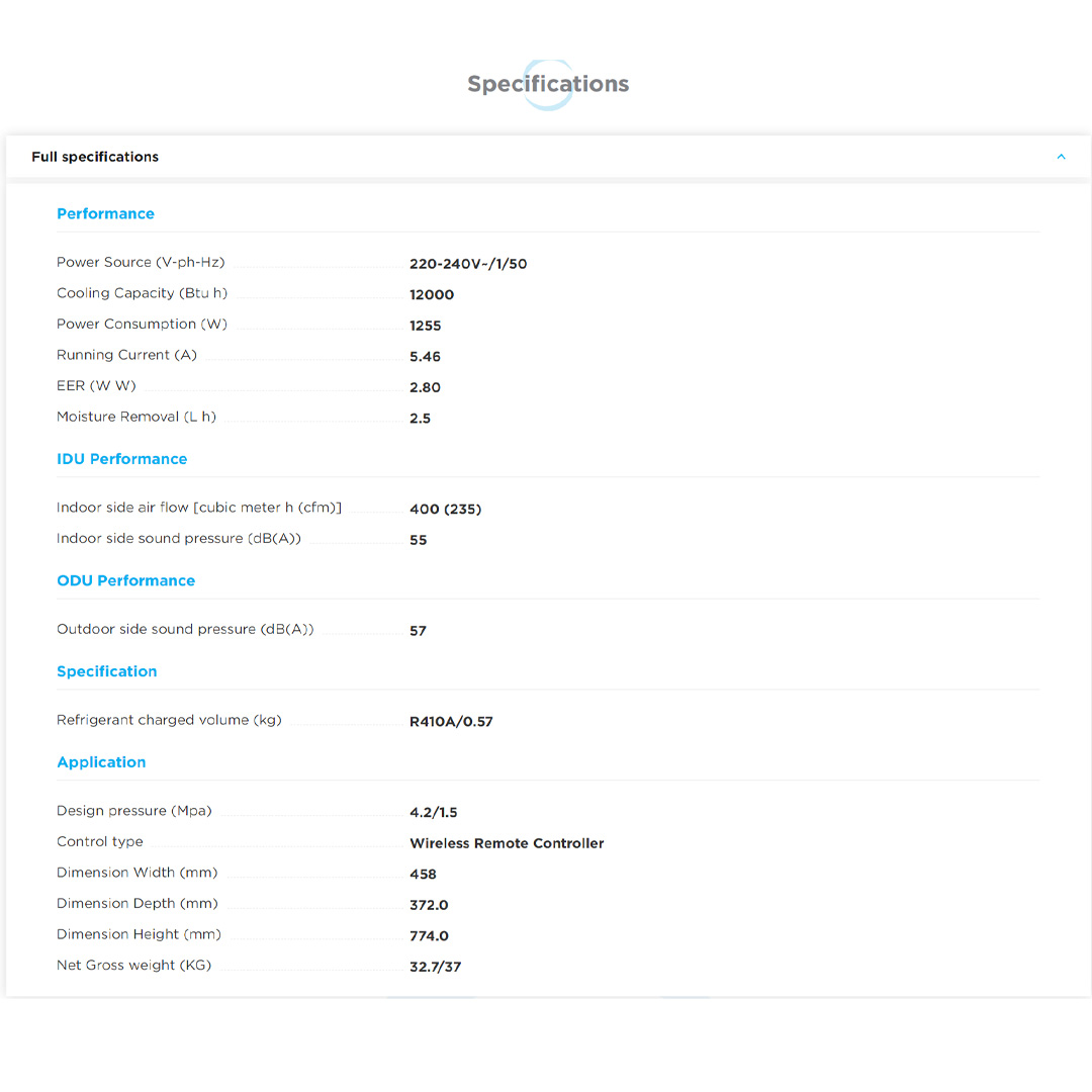 Midea 1.5HP R32 Portable Air Conditioner MPF-12CRN1 | Self Evaporative System | Sleep Mode | Self-Diagnosis | Auto-Protection | Ionizer | Portable Air Conditioner with 1 Year Warranty