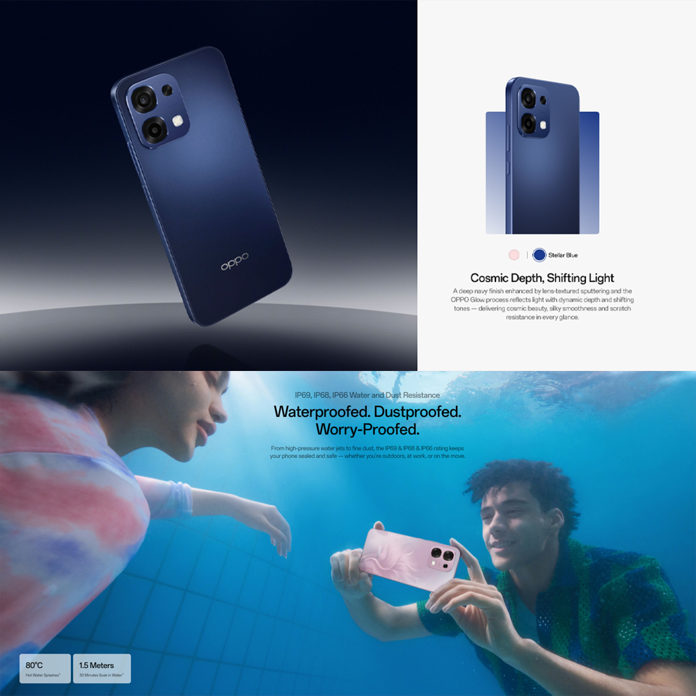 OPPO A6 Pro 5G 8GB+256GB | 50MP Camera | 6.57 inch, AMOLED | Li-Po 6500mAh | Mediatek Dimensity 6300 (6 nm) | Android 15, ColorOS 15
