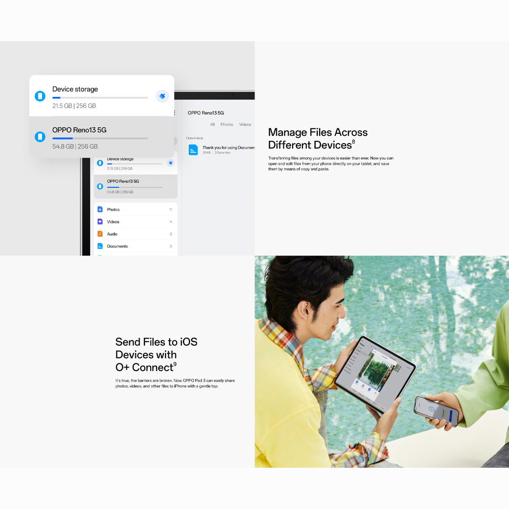 OPPO Pad 3 Matte Display Edition | Mediatek Dimensity 8350 |  Ultra Thin Design | Five Year Fluency Protection