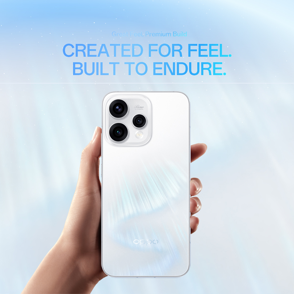 OPPO Reno15 5G | 80W SUPERVOOC™ Flash Charge | 3.5x Telephoto Vibe Portrait | AI Motion Photo Popout | 50MP Ultra Wide Selfie Camera