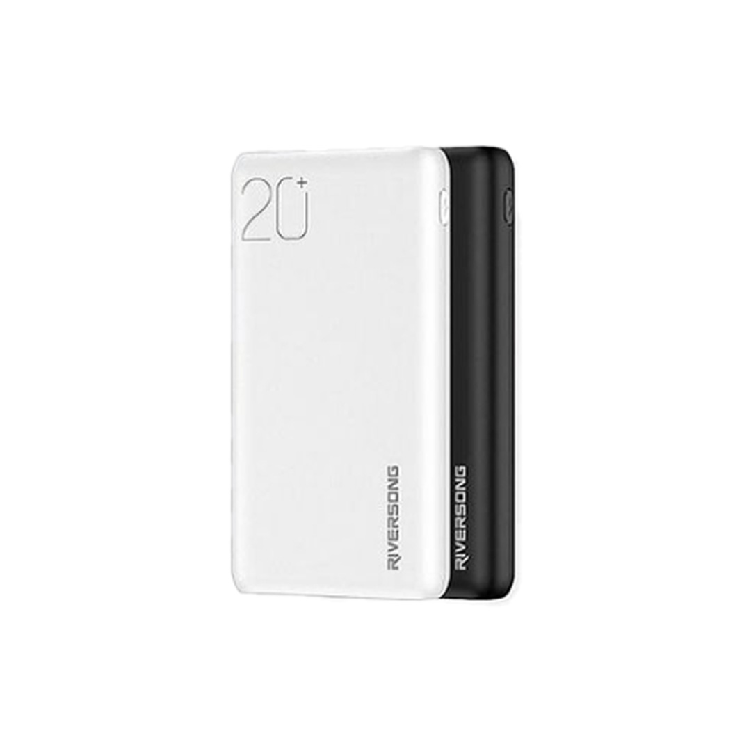 RIVERSONG 20000mAh Vision 20 Pro Power Bank PB76 Pro | 22.5w Quick Charge | Dual USB Output | Type C Input & Output | Power Bank with 1 Year Warranty