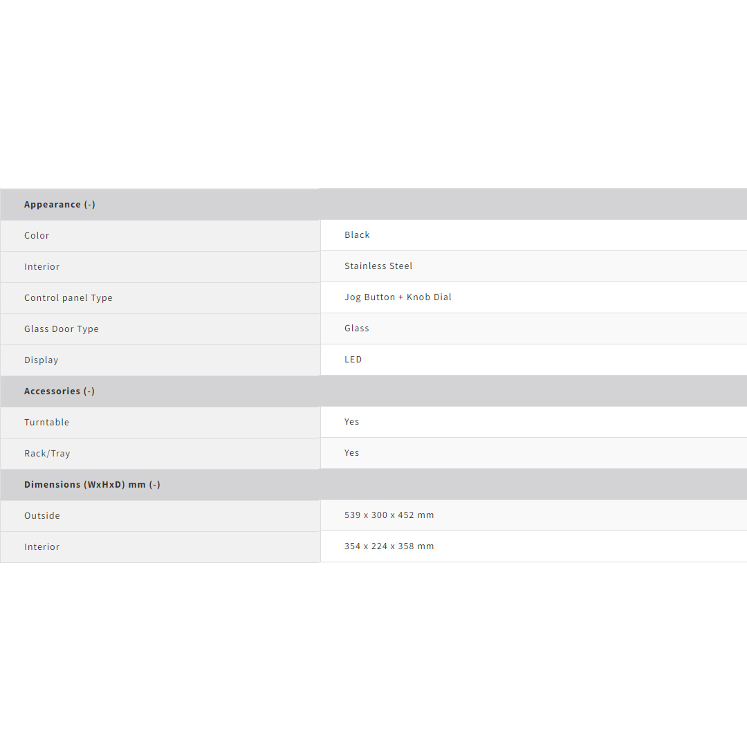 SHARP 30L Jog Dial Digital Control Convection Microwave Oven R8521GK | Auto Menu | Auto Defrost |  Child Lock | Clock | Microwave Oven with 1 Year Warranty