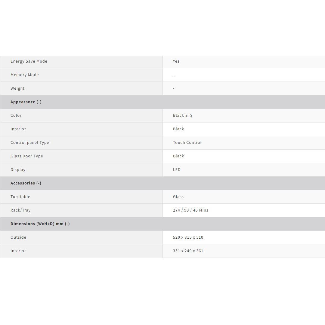 SHARP 32L Microwave Oven with Grill & Convection R859EBS | Auto Menu | Auto Defrost | Child Lock | Energy Save Mode | Microwave Oven with 1 Year Warranty