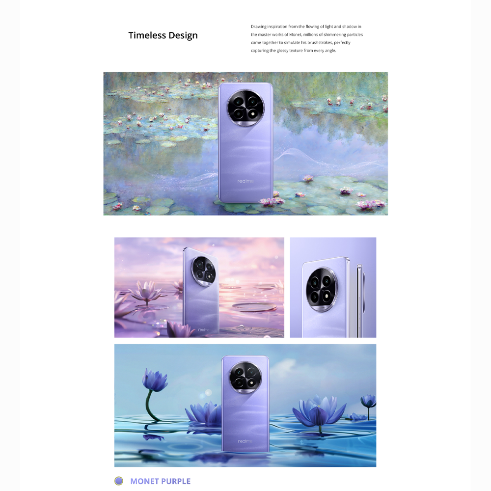 Realme 13 Pro 5G 12GB+512GB | 6.7 inches OLED | 50MP Sony LYT-600 OIS Camera | Snapdragon 7s Gen 2, Octa-core up to 2.4Ghz | Li-Po 5200mAh