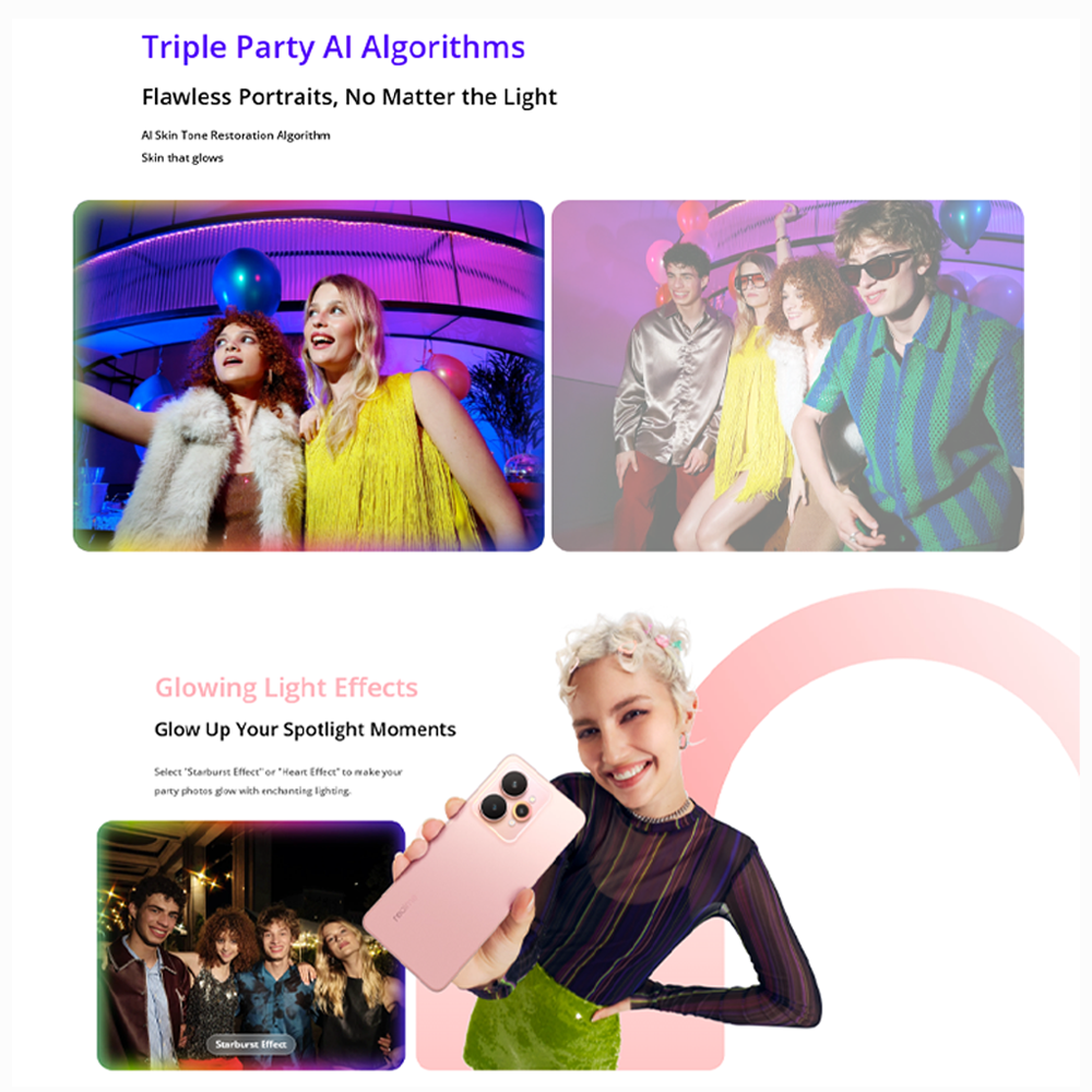 realme 15 5G 12GB+256GB | 50MP Camera | 6.8 inches, OLED | 7000mAh | Mediatek Dimensity 7300+ (4 nm) | Android 15, Realme UI 6.0