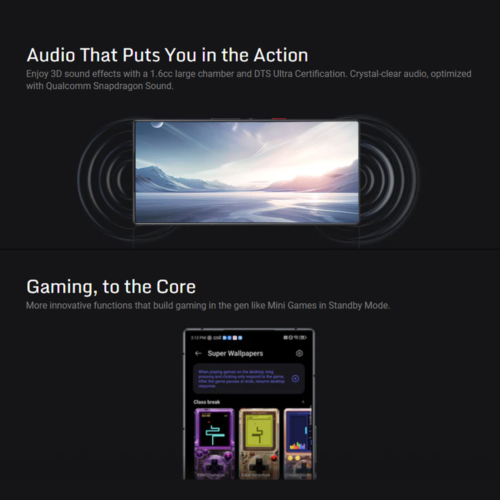 REDMAGIC 9S Pro 12GB+256GB/16GB+512GB | Qualcomm® Snapdragon™ 8 Gen 3 | 16MP Front Camera | 80W Super-Fast Charging