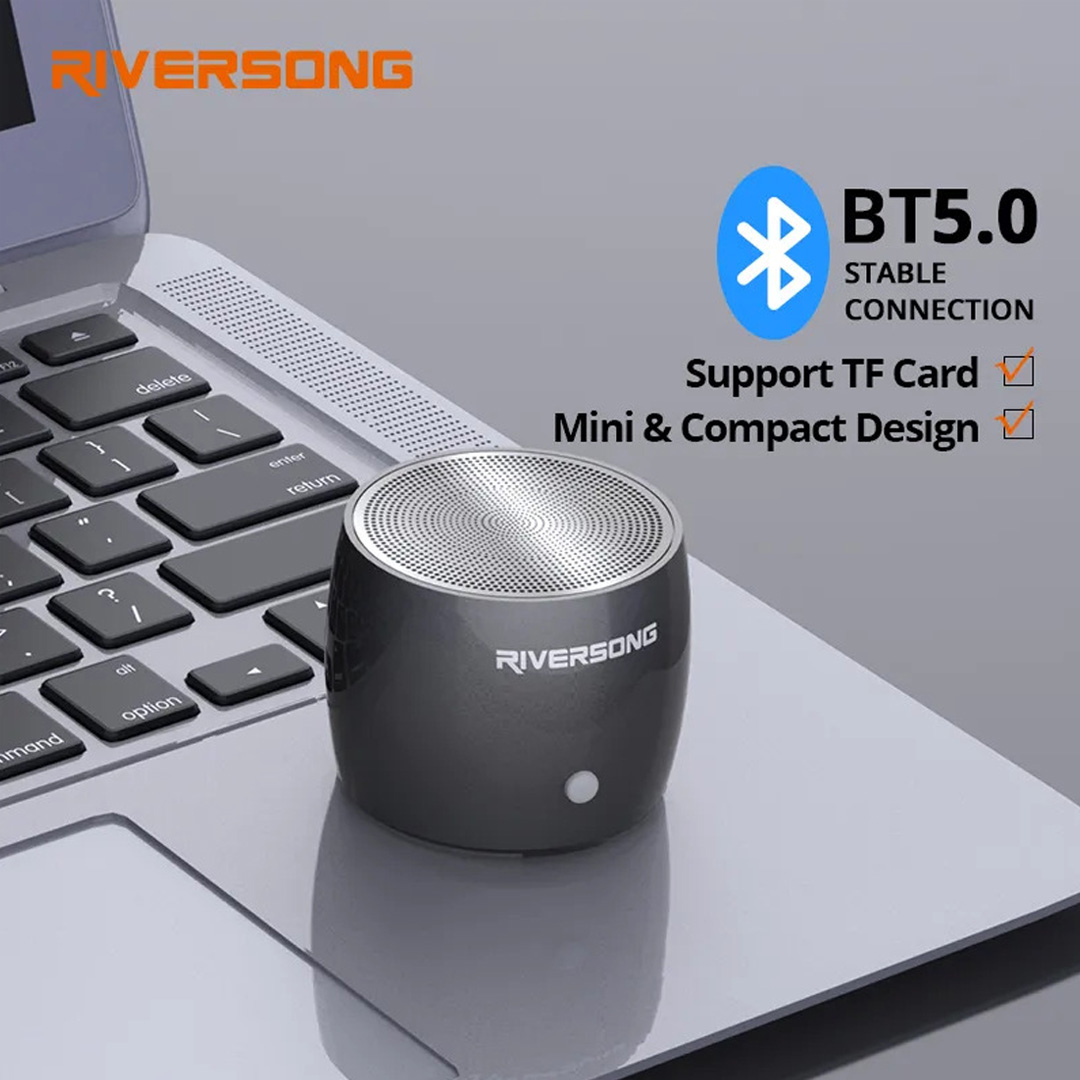 RIVERSONG Qube Twins Wireless Speaker SP16 | Super Deep Bass | Metal Cavity | Small and Portable | Wireless Speaker | Speaker with 1 Year Warranty