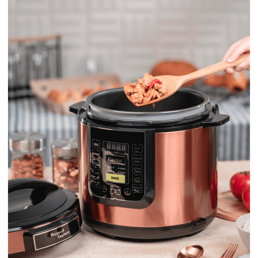 Russell Taylors 6L/12L Pressure Cooker PC-60/ PC-12 | Express Cooking | Multi-Cooking Function | LED Display | Cooker with 2 Year Warranty