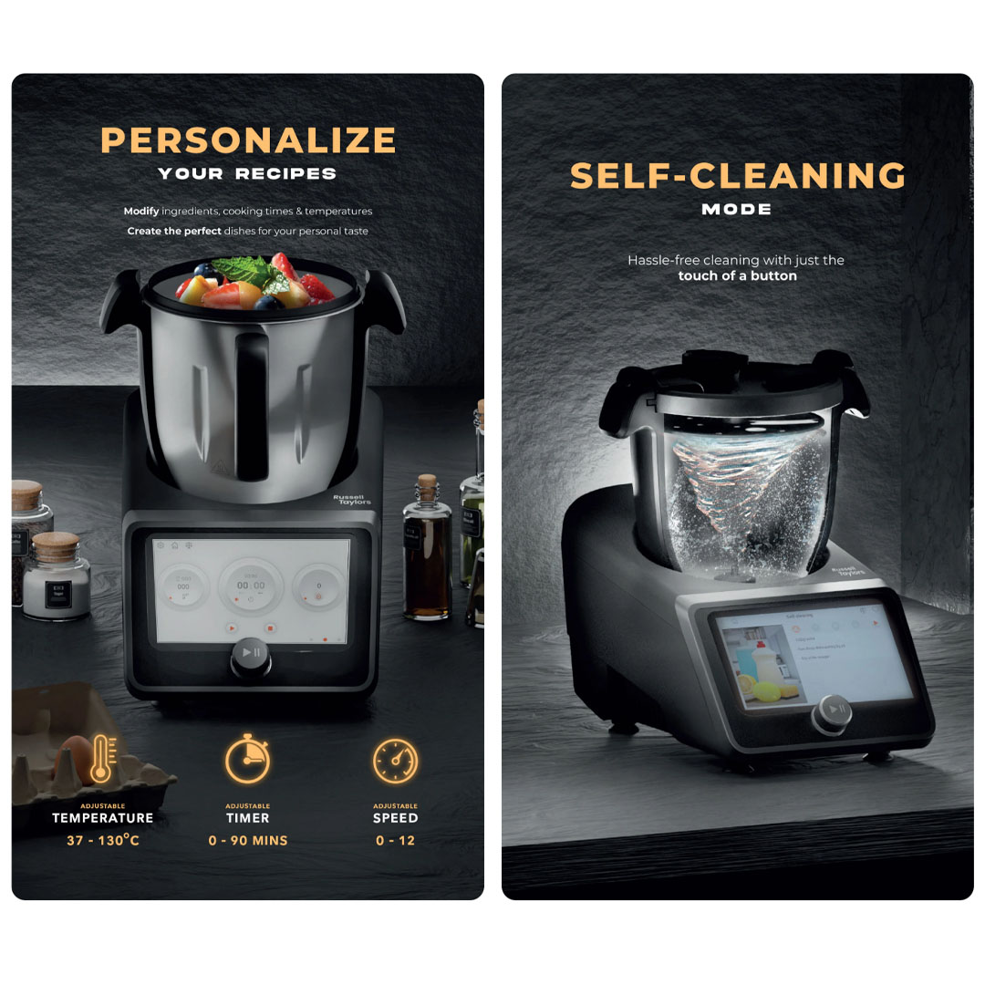 Russell Taylors 3L iMix Smart Cooker Automatic Cooking Robot i5 | Unlocking Culinary Precision | Cook Up to 3 Dishes | Seamless Cooking |  Smart Cooker with 2 Year Warranty